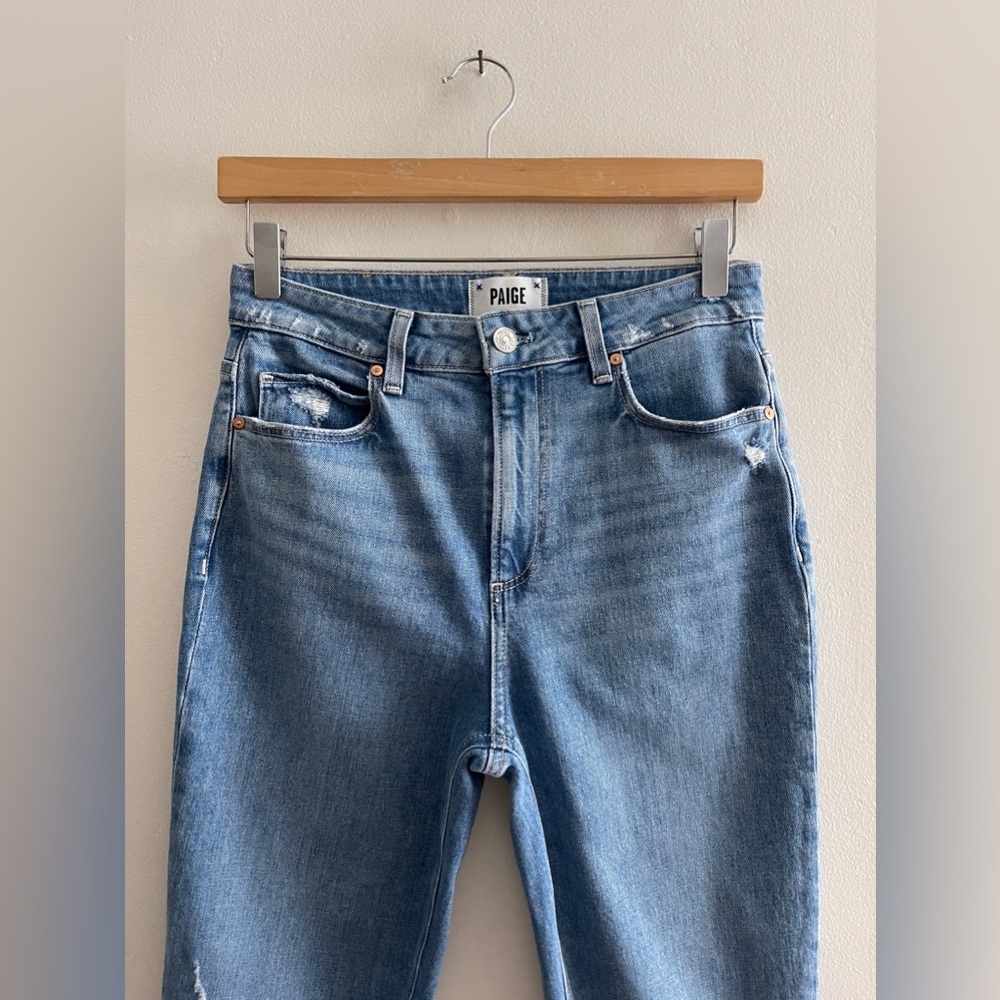 Paige Sarah Slim Capulet Destructed Jeans, Size 27 - Picture 5 of 16
